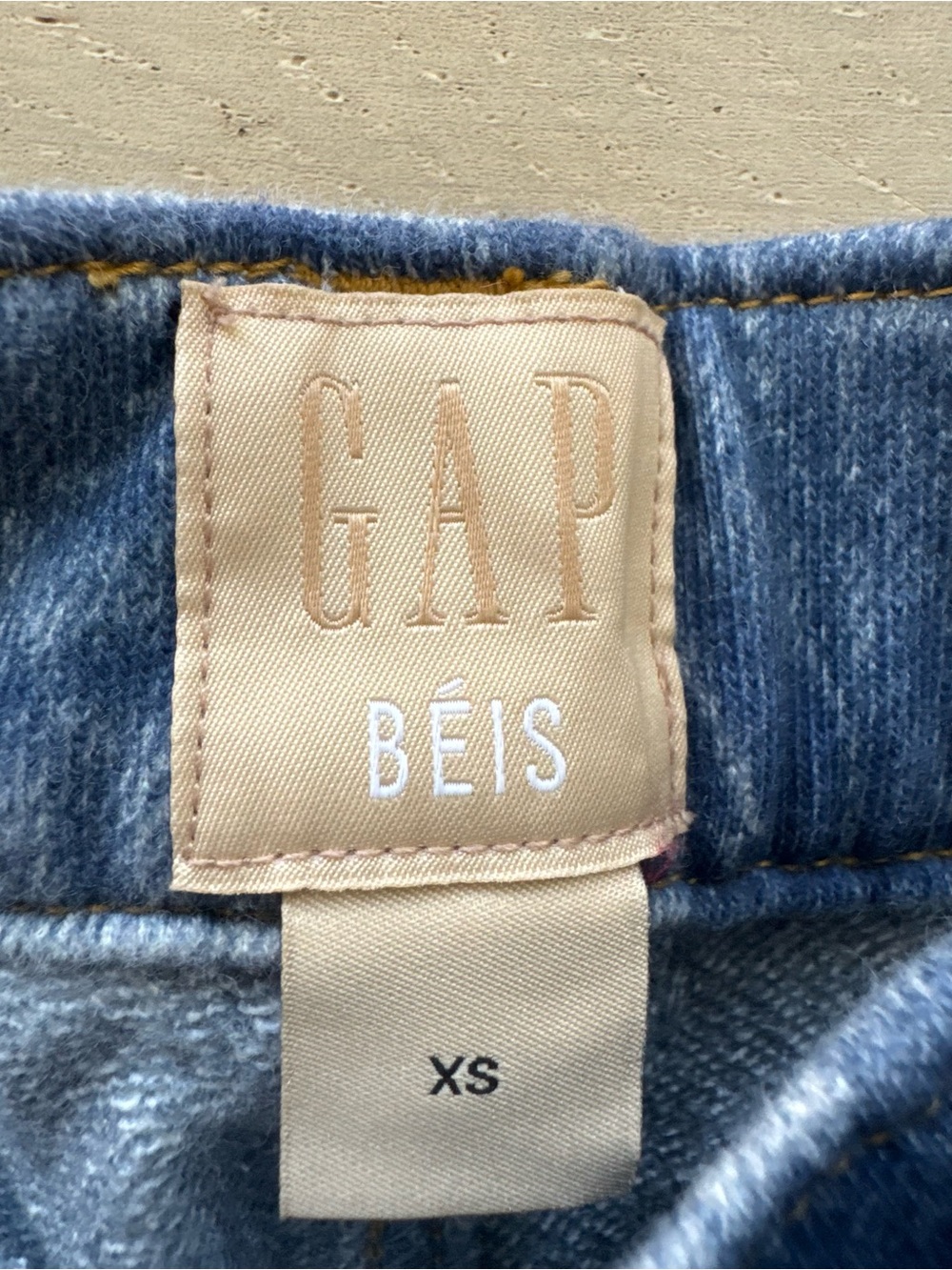 Gap x Beis sweatpants jeans baggy XS - Picture 7 of 10